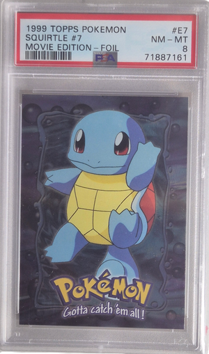 Squirtle - TOPPS Movie Edition NM-MT - PSA 8