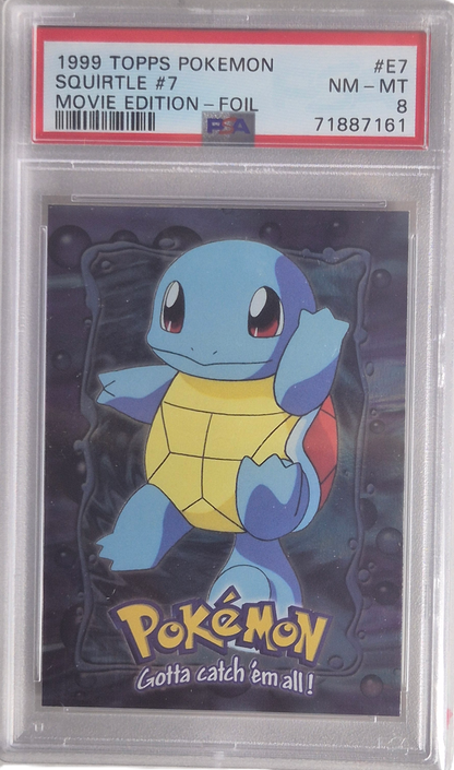 Squirtle - TOPPS Movie Edition NM-MT - PSA 8