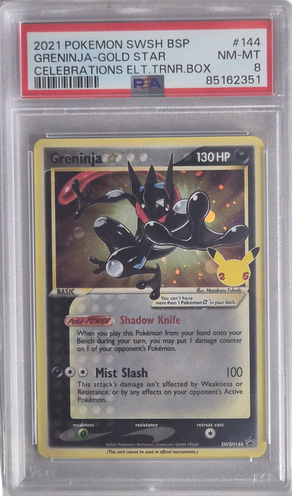 Greninja Goldstar - Celebrations 144 NM-MT - PSA 8