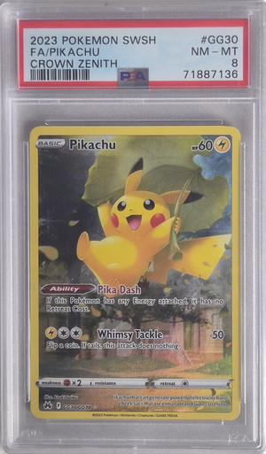 Pikachu - Crown Zenith GG30/GG70 NM-MT - PSA 8