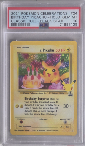 Pikachu - Celebrations 024 MINT - PSA 10