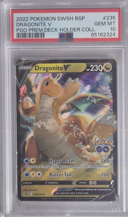 Dragonite V - Pokémon Go 235 GEM MT - PSA 10