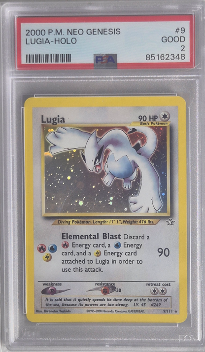 Lugia - Neo Genesis 009/111 GOOD - PSA 2