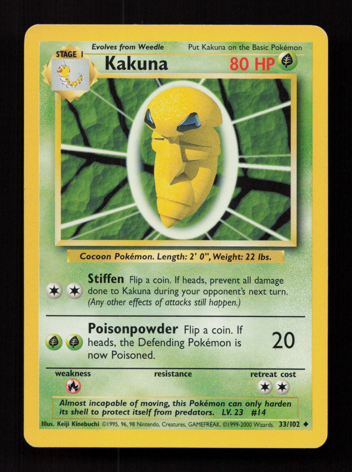 Kakuna 033/102 - Uncommon - Base Set