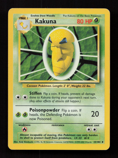 Kakuna 033/102 - Uncommon - Base Set