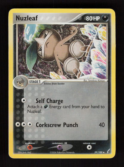 Nuzleaf 39/100 - Uncommon - Crystal Guardians 