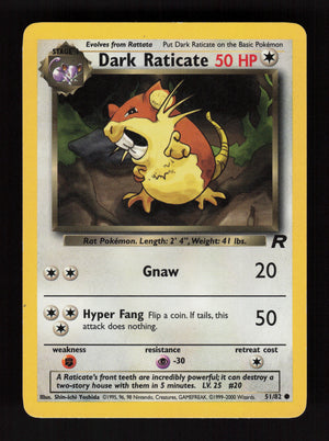 Dark Raticate 51/82 - Common - Team Rocket