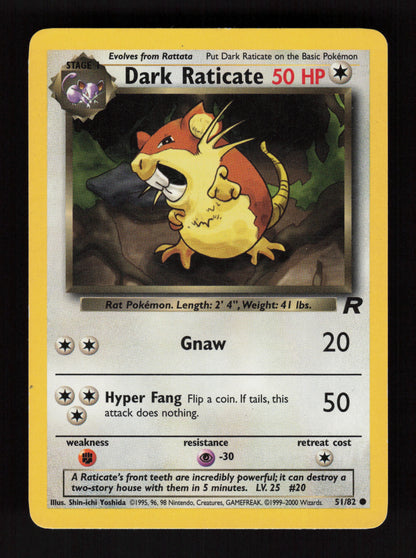 Dark Raticate 51/82 - Common - Team Rocket