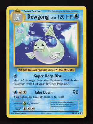 Dewgong 29/108 – XY Evolutions