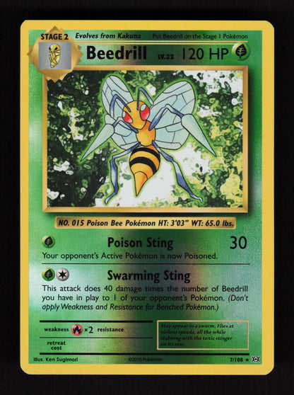 Beedrill 7/108 – Reverse Holo – XY Evolutions