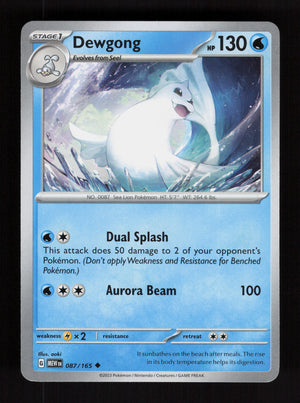 Dewgong 087/165 – 151 MEW