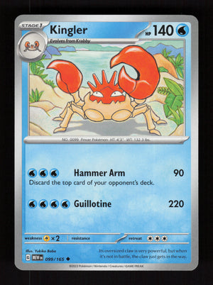 Kingler 099/165 – 151 MEW