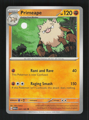Primeape 057/165 – 151 MEW