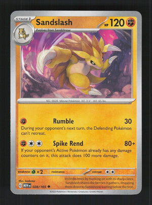 Sandslash 028/165 – 151 MEW