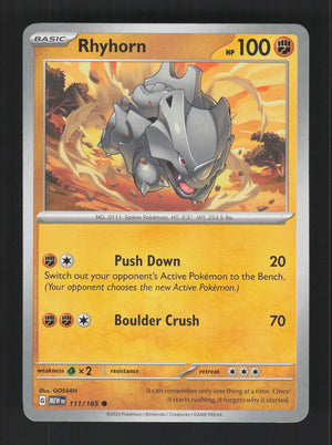 Rhyhorn 111/165 – 151 MEW
