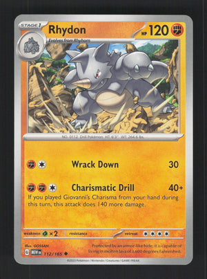 Rhydon 112/165 – 151 MEW