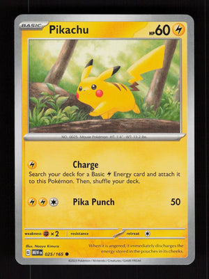 Pikachu 025/165 – 151 MEW