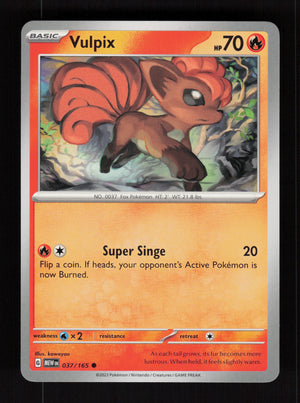 Vulpix 037/165 – 151 MEW