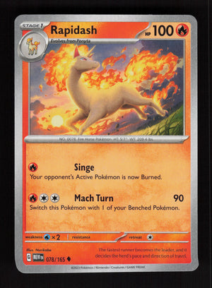 Rapidash 078/165 – 151 MEW