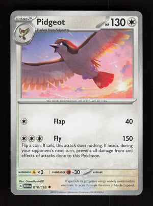 Pidgeot 018/165 – 151 MEW