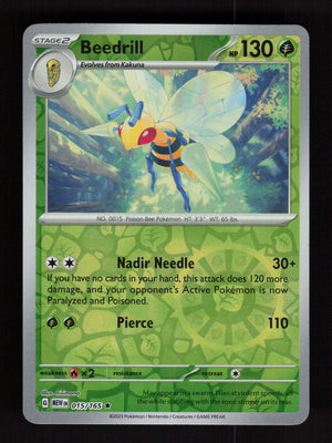 Beedrill 015/165 – Reverse Holo - 151 MEW