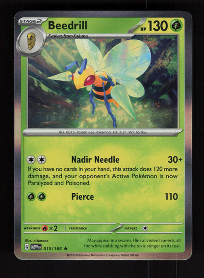 Beedrill 015/165 – Holo Rare - 151 MEW