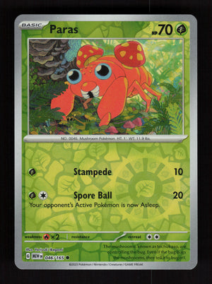 Paras 046/165 – Reverse Holo - 151 MEW