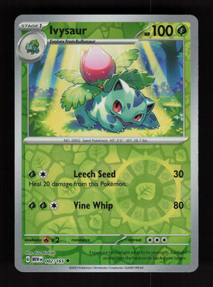 Ivysaur 002/165 – Reverse Holo - 151 MEW
