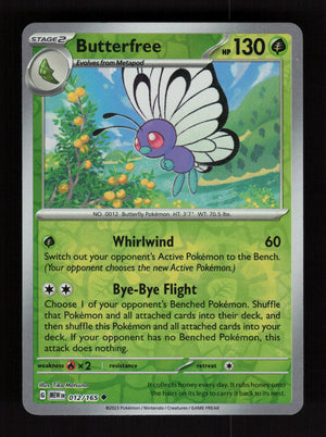 Butterfree 012/165 – Reverse Holo - 151 MEW