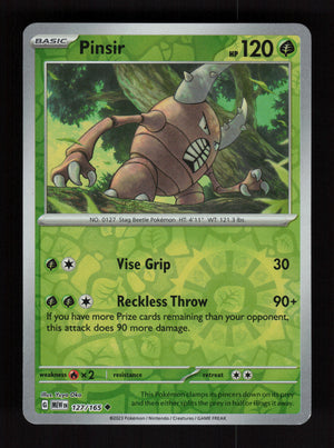 Pinsir 127/165 – Reverse Holo - 151 MEW
