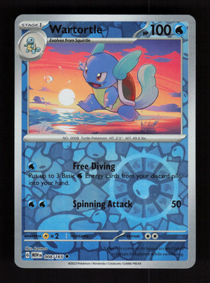 Wartortle 008/165 – Reverse Holo - 151 MEW
