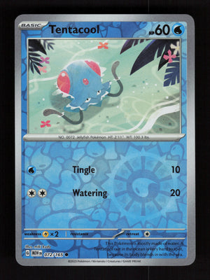 Tentacool 072/165 – Reverse Holo - 151 MEW