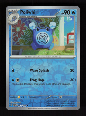 Poliwhirl 061/165 – Reverse Holo - 151 MEW