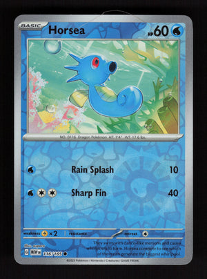 Horsea 116/165 – Reverse Holo - 151 MEW