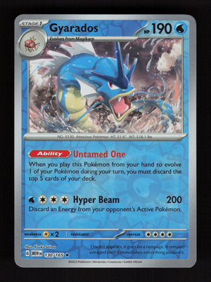 Gyarados 130/165 – Reverse Holo - 151 MEW