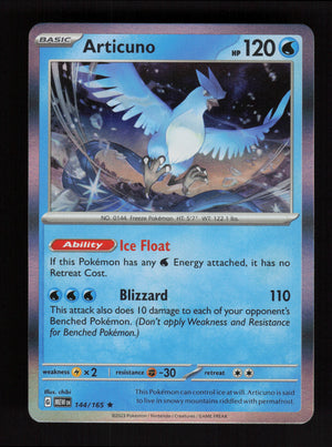 Articuno 144/165 – Holo Rare - 151 MEW