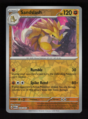 Sandslash 02/165 – Reverse Holo - 151 MEW