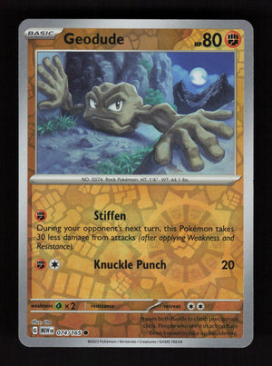 Geodude 074/165 – Reverse Holo - 151 MEW