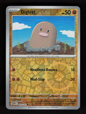 Diglett 050/165 – Reverse Holo - 151 MEW