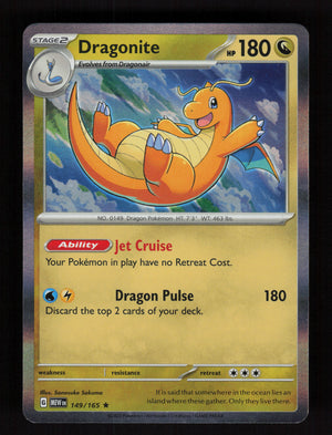 Dragonite 149/165 – Holo Rare - 151 MEW
