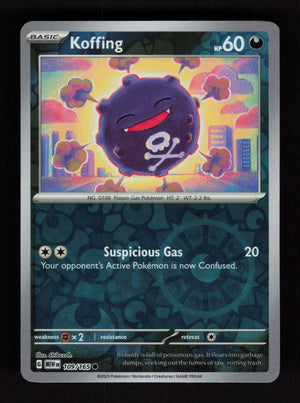 Koffing 109/165 - Reverse Holo - 151 MEW