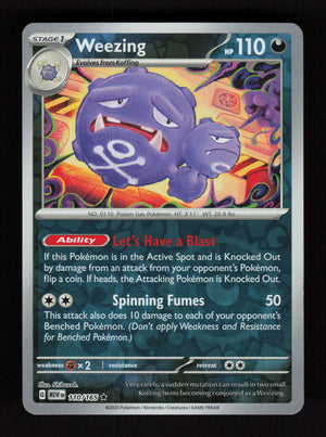 Weezing 110/165 – Reverse Holo - 151 MEW