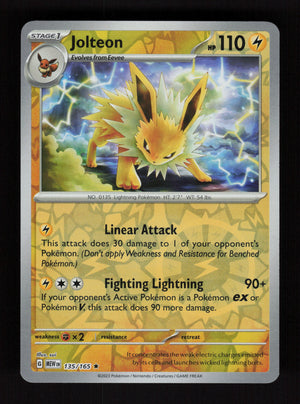 Jolteon 135/165 - Reverse Holo - 151 MEW