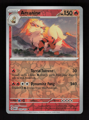 Arcanine 059/165 - Reverse Holo - 151 MEW