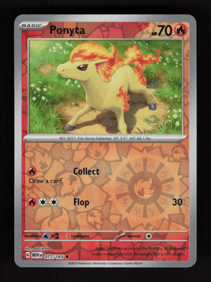 Ponyta 077/165 - Reverse Holo - 151 MEW