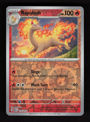 Rapidash 078/165 - Reverse Holo - 151 MEW