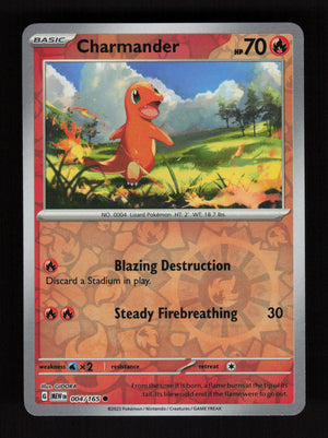 Charmander 004/165 - Reverse Holo - 151 MEW