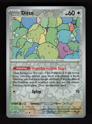 Ditto 132 - Reverse Holo - 151 MEW