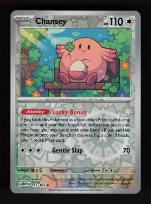 Chansey 113/165 - Reverse Holo - 151 MEW