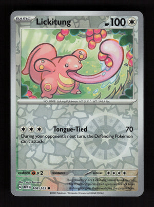 Lickitung 108/165 - Reverse Holo - 151 MEW